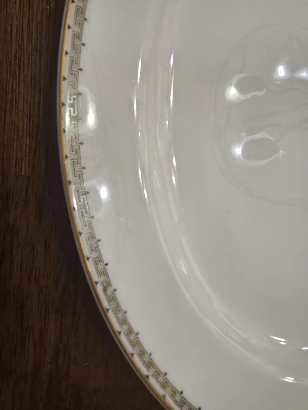 VTG Haviland & Co Limoges France ALBANY Greek Key Oval Serving Platter 14